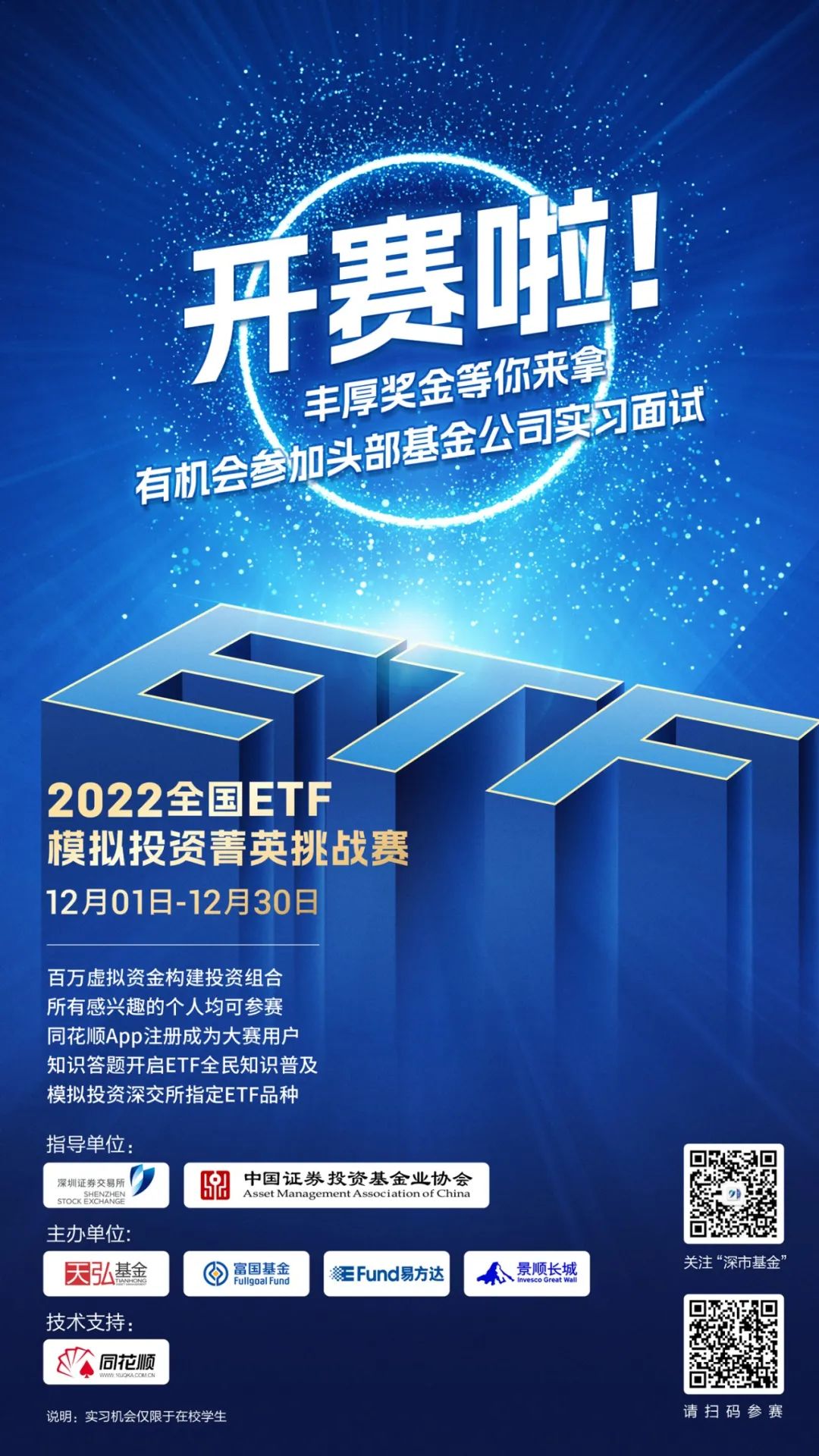同花顺实盘炒股大赛 12月1日！2022年全国ETF模拟投资菁英挑战赛正式启动(图3)