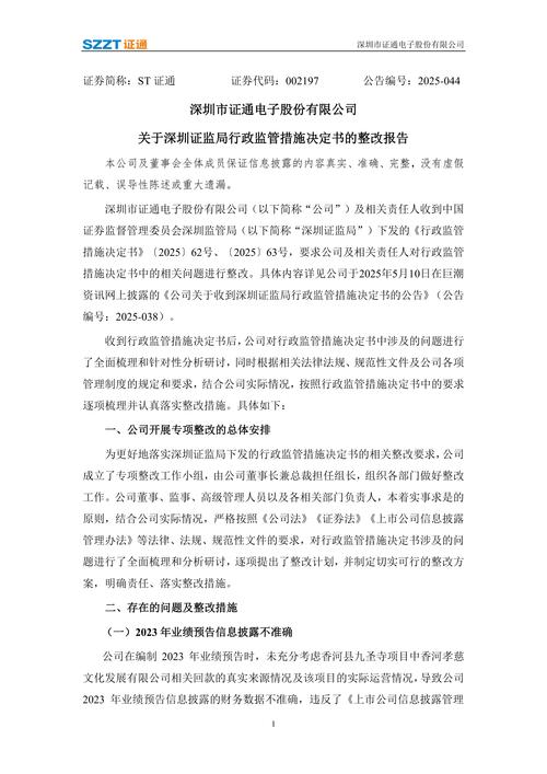 *ST熊猫收行政监管措施决定书，业绩预告现差异遭处罚(图1)