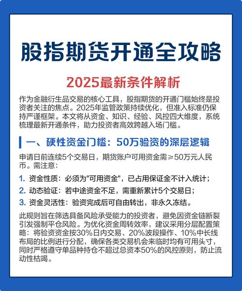 股指期货开户指南：身份与资金门槛解析，50万验资要求详解(图3)