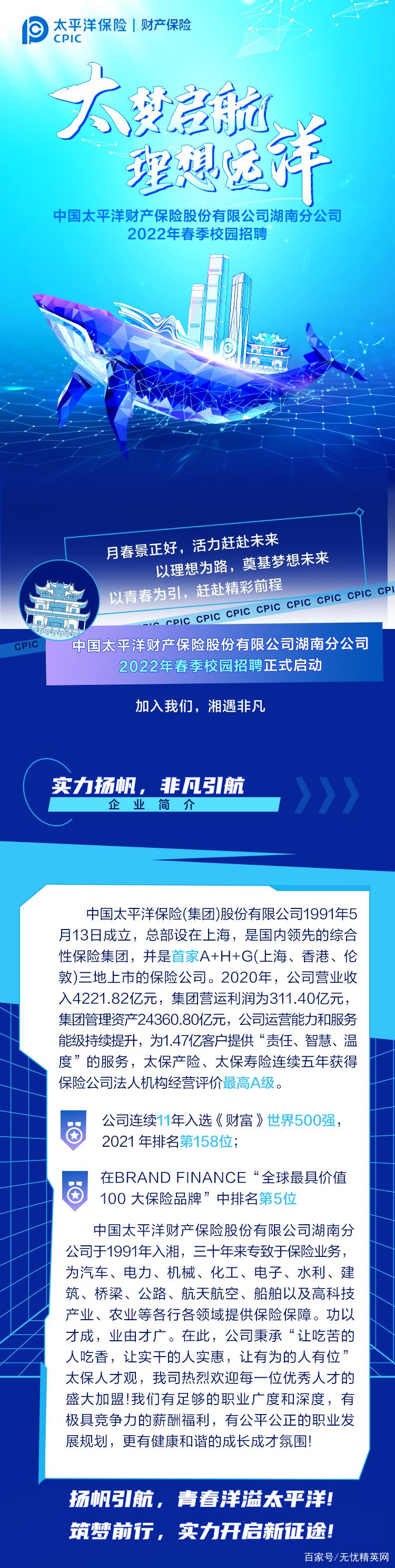 【招聘】中国太平洋人寿保险股份有限公司