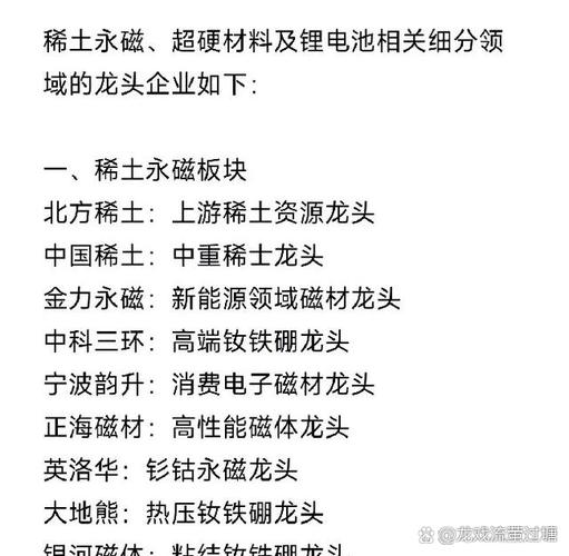 稀土股票怎么选？关注磁性材料龙头股(图2)